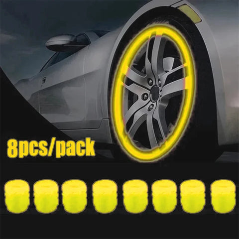 Luminous Valve Caps Car Tire Valves Cap Motorcycle Tyre Hub Cover Decor For Citroen C3 C5 C4 Berlingo Grand Picasso Jumper Saxo