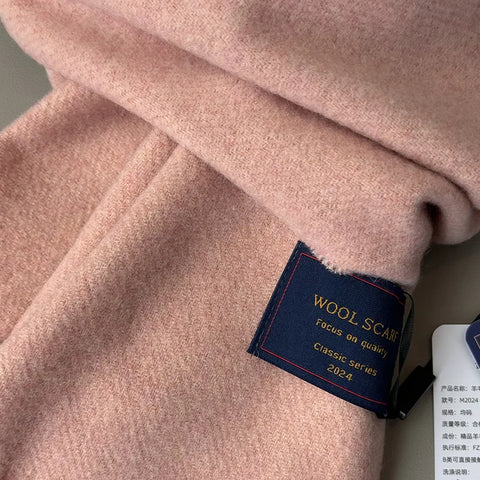 New Fashion Design Pure Wool Plaid Women Men Scarf British Classic Warm Couple Scarves High Quality Multicolored Tassel Muffler