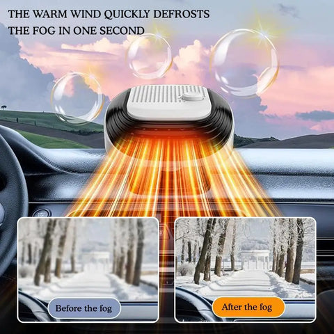 Car Winter Fast Heating 120w Electric Heated Fan Auto Windshield Defogging Heating Cooling Truck RV SUV Travel Camper Tools