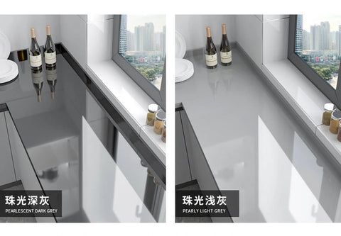 10M x 80CM Marble Self Adhesive Wallpaper Waterproof Oil Proof Kitchen Stickers Thermostability Decorative Film Home Decor