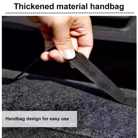 1PC Dark gray car felt storage box car storage bag enlarged and thickened soft felt storage box household storage box