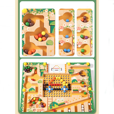 Magnetic Montessori Color And Number Maze Wooden Fine Motor Skills Toys Educational Preschool Learning Activities for Ages 3-5