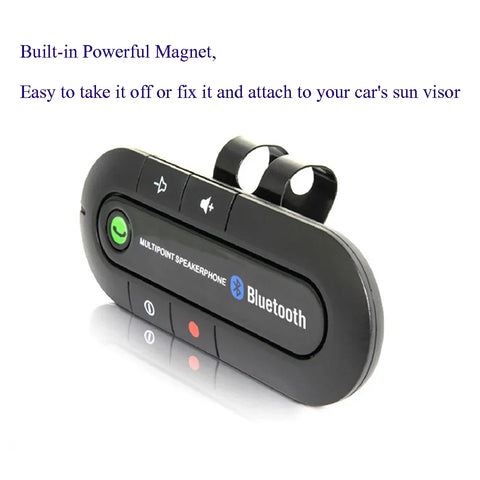 Wireless Handsfree Bluetooth Speaker Car Kit,  Universal Hands-free Speakerphone MP3 Music Player Auto Audio Receiver Adapter