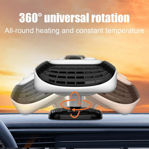 Car Winter Fast Heating 120w Electric Heated Fan Auto Windshield Defogging Heating Cooling Truck RV SUV Travel Camper Tools