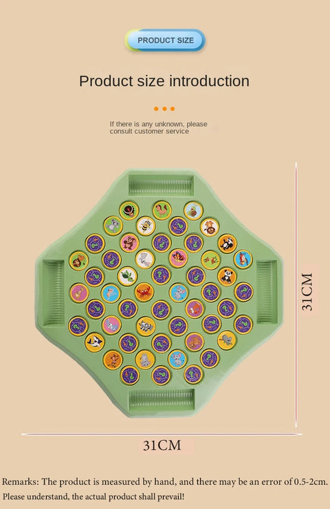 Animal Flip Chess Fun Memory Game Board Games Parent-Child Interactive Family Party Board Games Children Adult Social Table Game