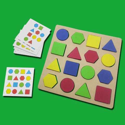 EVA Geometric Shapes DIY Foam Puzzle Kids Learning Educational Toys for Children Thinking Training Toy Puzzles Montessori Games