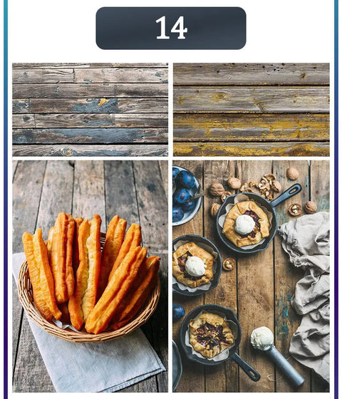 Marble Photography Backdrops 57*87CM 2 Sided Wood Grain Photo Background Wallpaper Studio Waterproof Products Photographic Props