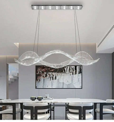 Modern Home Decoration Bar Lobby Restaurant Ceiling Chandelier Luxury Gold Gloss K9 Crystal Chandelier Indoor Lighting Led Light