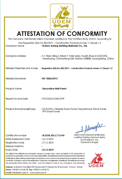 High Quality Artificial PU Stone Skin Veneer Cladding PU Foam Stone Wall Panel