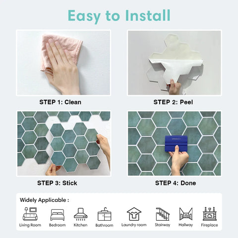 1/10 PCS Peel-and-Stick 3D Wall Panel, Home Decoration Wall Covering, Popular Style Decoration, Waterproof, Easy to Install.