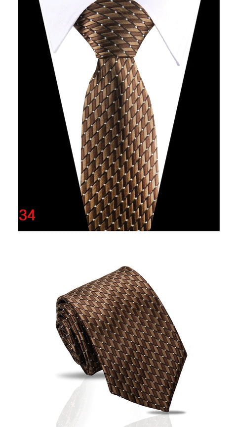 Luxury Mens Tie 7.5cm New Style Fashion Necktie Paisley Striped Gravata For Men Fit Wedding Workplace Suit Accessories