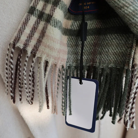 New Fashion Design Pure Wool Plaid Women Men Scarf British Classic Warm Couple Scarves High Quality Multicolored Tassel Muffler