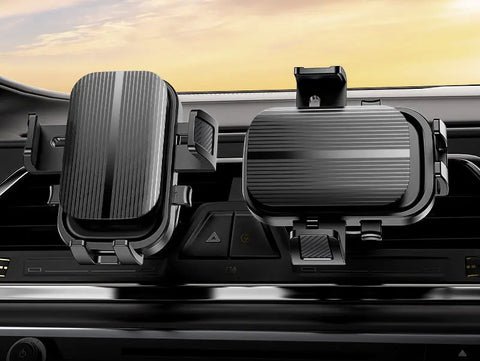 Flexible Cell Phone Holder Car, Phone Mount for Car Air Vent, Universal Auto Lock Car Phone Holder for iPhone Most Smartphone