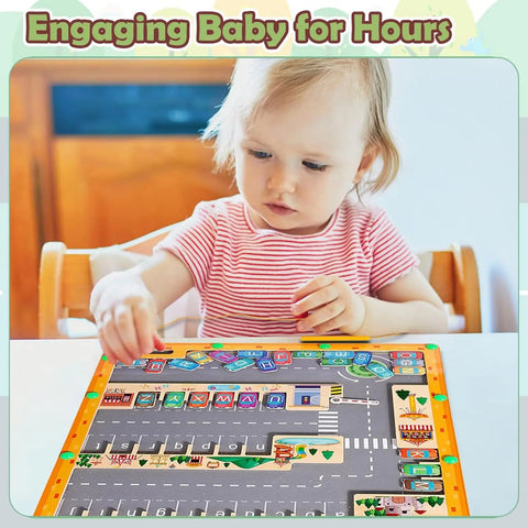 Magnetic Montessori Color And Number Maze Wooden Fine Motor Skills Toys Educational Preschool Learning Activities for Ages 3-5