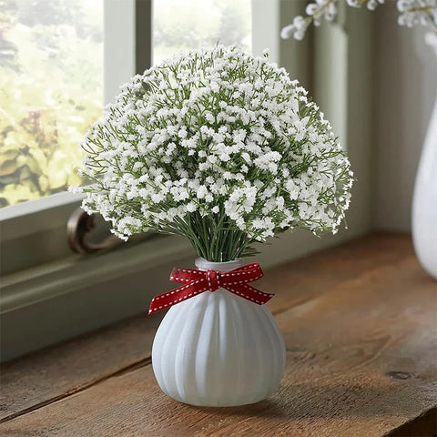 5/10/20Pcs Artificial Baby's Breath Flowers Real Touch Gypsophila Suitable for Wedding Bride Engagement Home Ornament Room Decor