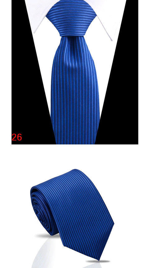 Luxury Mens Tie 7.5cm New Style Fashion Necktie Paisley Striped Gravata For Men Fit Wedding Workplace Suit Accessories