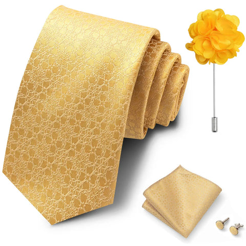 Wholesales Fashion 8 cm Tie Set Necktie Pocket Squares Cufflink Pin Set Purple Paisley Men Gravatas Fit Birthday Gift