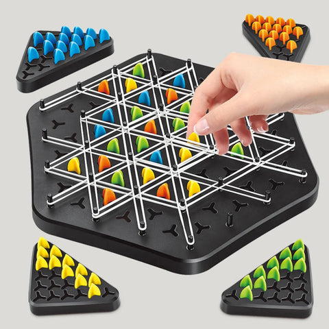 Territory Capture Family Game Funny Chain Triangle Game Geometry Chain Chess Puzzle Family Interaction Exercise Thinking Toys