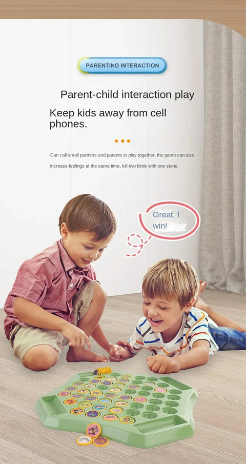 Animal Flip Chess Fun Memory Game Board Games Parent-Child Interactive Family Party Board Games Children Adult Social Table Game