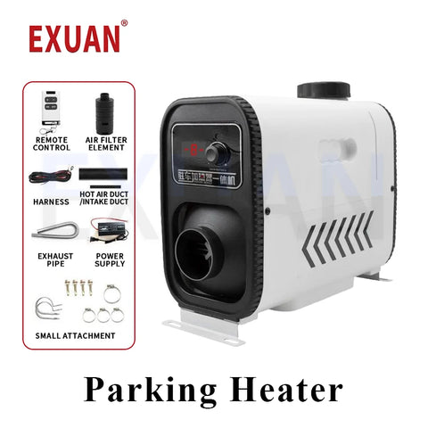 12V/24V Mini Diesel Warm Parking Heater Intelligent Constant Temperature Regulation Car Fuel Heater Fast Heating And Low Noise