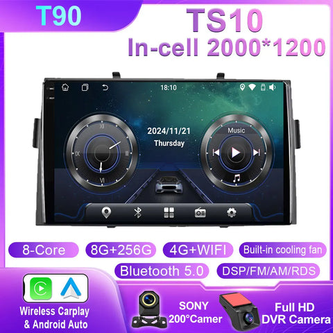 Android Car Radio For Honda Ridgeline 2006 - 2014 GPS Stereo Carplay Multimedia Player Android Auto Screen 4G Wifi No 2din DVD