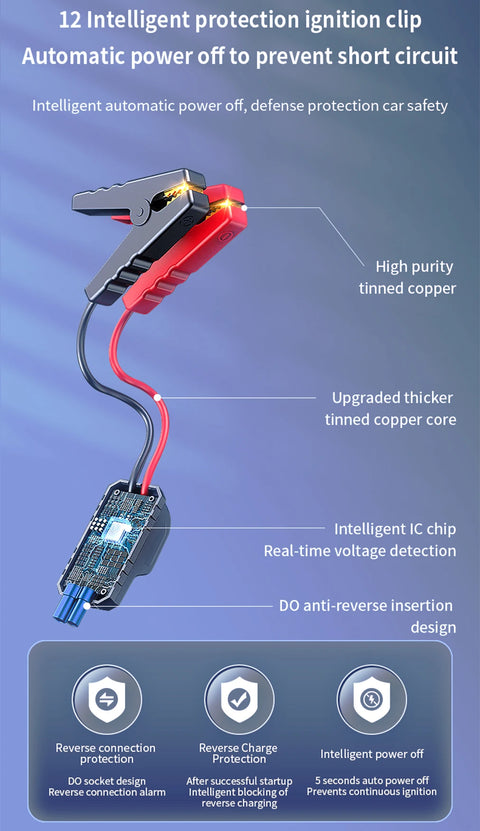 8000a Amp 180Psi Car Emergency Multifunction 12v Battery Booster Tire Inflator Super Compressor Jump Starter Power Bank Air Pump