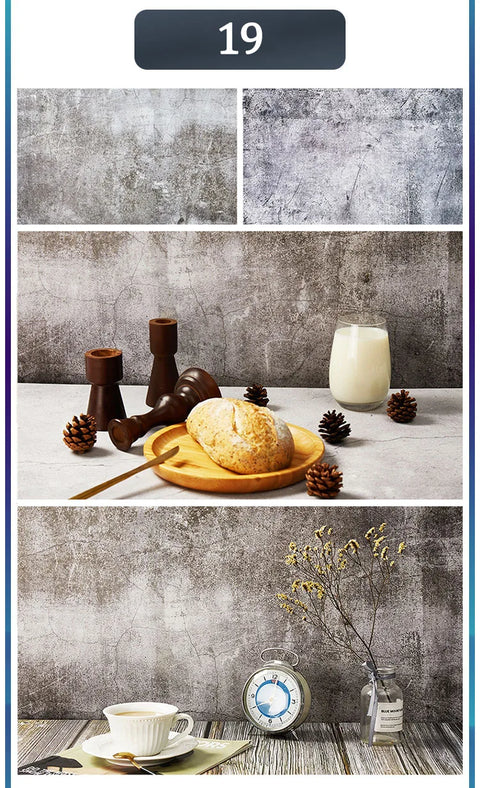 Marble Photography Backdrops 57*87CM 2 Sided Wood Grain Photo Background Wallpaper Studio Waterproof Products Photographic Props