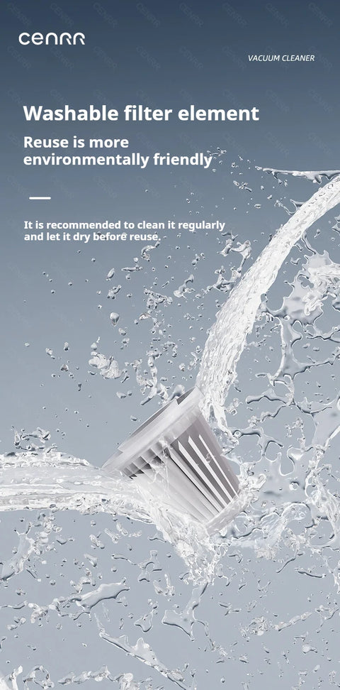 CENRR 998000PA Car Vacuum Cleaner Powerful Portable HandHeld Vacuum Cleaner For Car Wireless Cleaner Robot Car Accessories