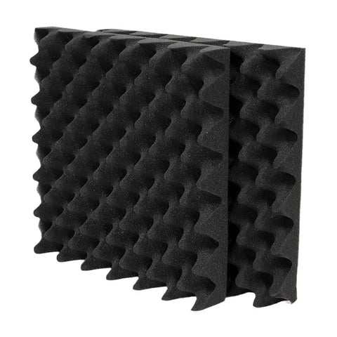 Cloududa 30x30x5cm 24pcs Studio Acoustic Foam Soundproof Effective Wedge Tiles Sound Insulation Absorption Treatment Panels