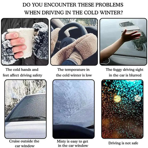 Car Winter Fast Heating 120w Electric Heated Fan Auto Windshield Defogging Heating Cooling Truck RV SUV Travel Camper Tools