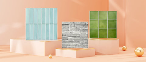 1/10pcs 3D Faux Stone Wall Panels Peel and Stick Wall Tiles Decorative 3D Wall Sticker Self-adhesive Wall Tile Sticker