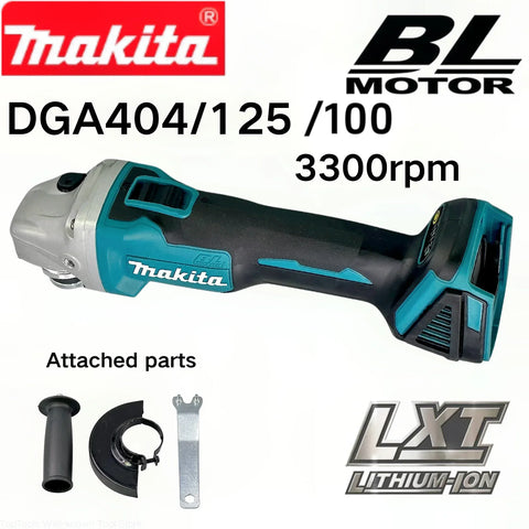 100% Original Makita DGA404 125mm Brushless Electric Angle Grinder 6 Speed Cordless Polisher Multifunction Machine Power Tools