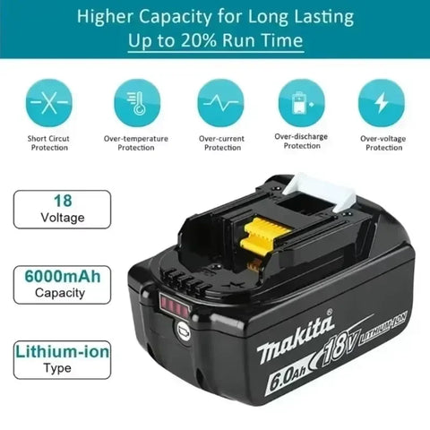 Genuine/Original Makita 18v Battery Bl1850b BL1850 Bl1860 Bl1860 Bl1830 Bl1815 Bl1840 LXT400 6.0Ah for Makita 18 V Battery
