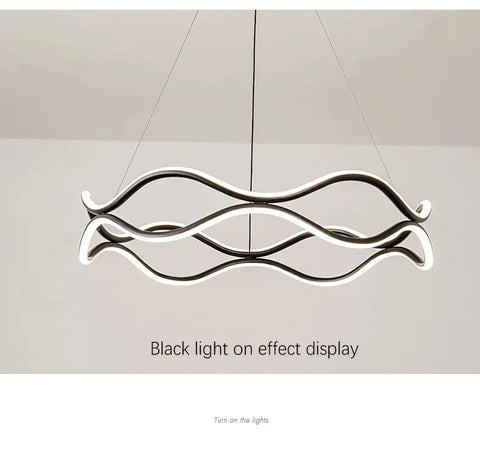 Modern Minimalist Restaurant Chandelier Nordic Luxury Living Room LED Ceiling Lamps Home Decor Designer Bedroom Hanging Lights