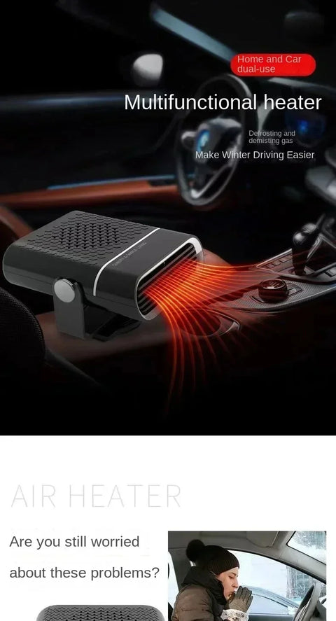 Xiaomi Portable Car Heater Car 12V Heater 24V Car Heater Windshield Automatic Defogging Defrost Heater Fast Heating 2025 New