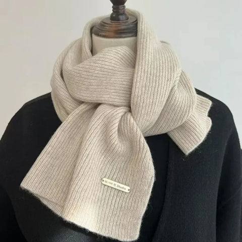 Winter Cashmere Blend Scarf Women Warm Thicken Luxury Shawl Wraps Female Warm Thick Wool Neckerchief Blankets Women Solid Colors