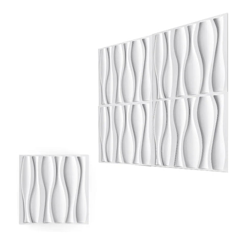 3D Wall Panels 30 Pack, 11.8" x 11.8" （29 Sq.ft) PVC Wall Panels, Glue Up Wall Decor for Living Room, Bedroom, Office