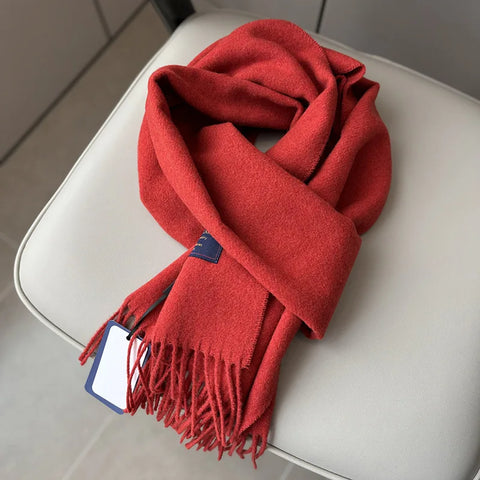 New Fashion Design Pure Wool Plaid Women Men Scarf British Classic Warm Couple Scarves High Quality Multicolored Tassel Muffler