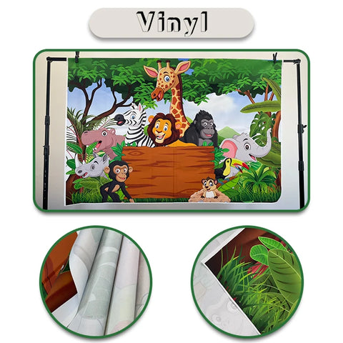 Nature Scenery Waterfall Mountain Water Backdrop Spring Landscape Window Summer Forest Jungle Background Photography Banner Prop