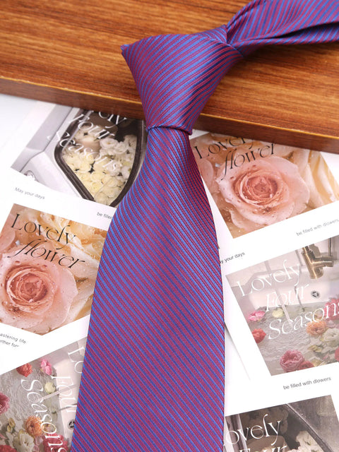 Man Thin Ties Striped Designer Necktie Men Business Formal Wedding Tie 8cm Blue Red Neck Ties Fashion Shirt Necktie Accessories