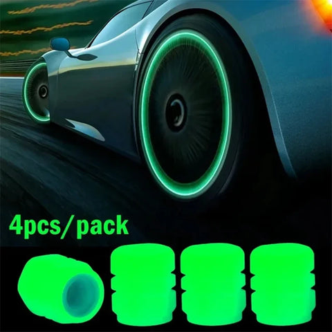 Luminous Valve Caps Car Tire Valves Cap Motorcycle Tyre Hub Cover Decor For Citroen C3 C5 C4 Berlingo Grand Picasso Jumper Saxo