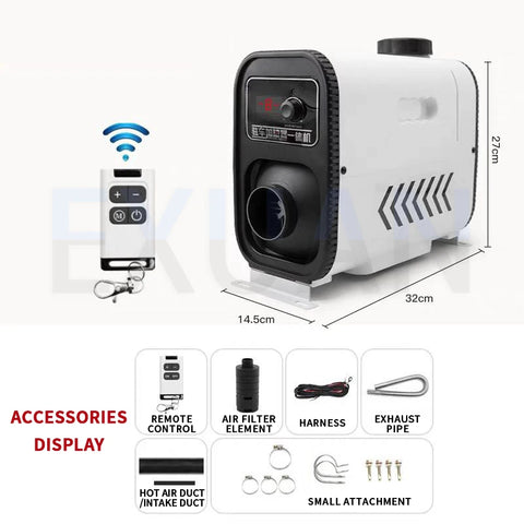 12V/24V Mini Diesel Warm Parking Heater Intelligent Constant Temperature Regulation Car Fuel Heater Fast Heating And Low Noise