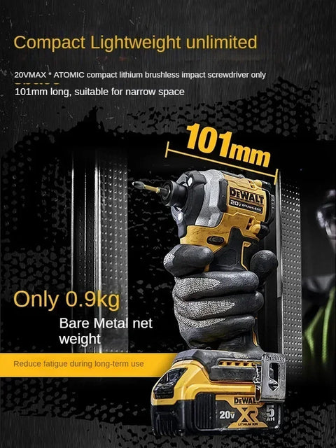 DEWALT DCF850 Impact Driver Electric Driver 20V Brushless Cordless 3250RPM screwdrivers High Torque tools Power Tools