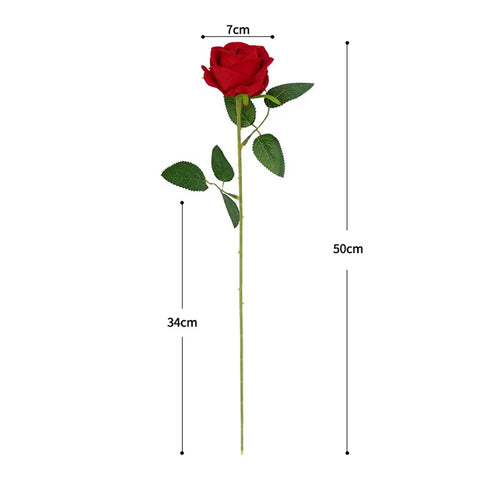 1/3/5/10/20pcs Roses Artificial Flowers Rose Flower Branch Artificial Red Roses Realistic Fake Rose for Wedding Home Decor