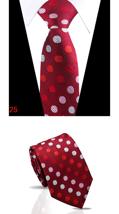 Luxury Mens Tie 7.5cm New Style Fashion Necktie Paisley Striped Gravata For Men Fit Wedding Workplace Suit Accessories