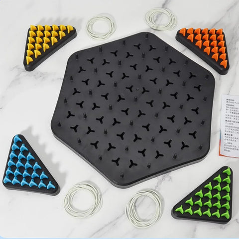Territory Capture Family Game Funny Chain Triangle Game Geometry Chain Chess Puzzle Family Interaction Exercise Thinking Toys