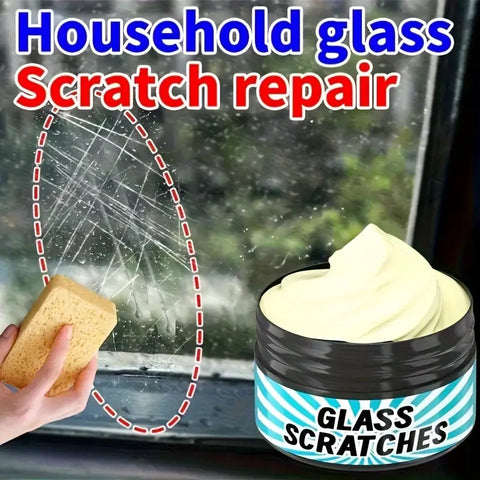 Glass Scratch Repair Paste - Universal For Repairing Scratches On Car Windows, Bathroom Glass, Glasses, Lenses