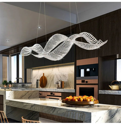 Modern Home Decoration Bar Lobby Restaurant Ceiling Chandelier Luxury Gold Gloss K9 Crystal Chandelier Indoor Lighting Led Light