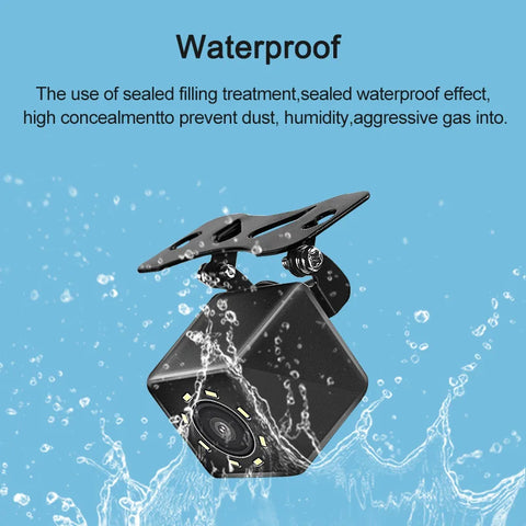 Car Rear View Camera 4/8/12 LED Night Vision Reversing Wide-angle Waterproof HD Reversing Image Universal Support Display