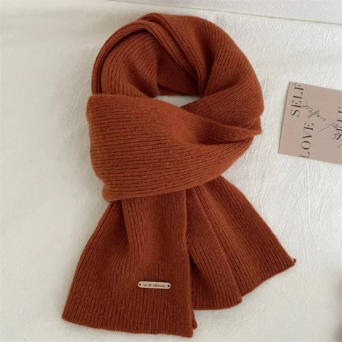 Winter Cashmere Blend Scarf Women Warm Thicken Luxury Shawl Wraps Female Warm Thick Wool Neckerchief Blankets Women Solid Colors